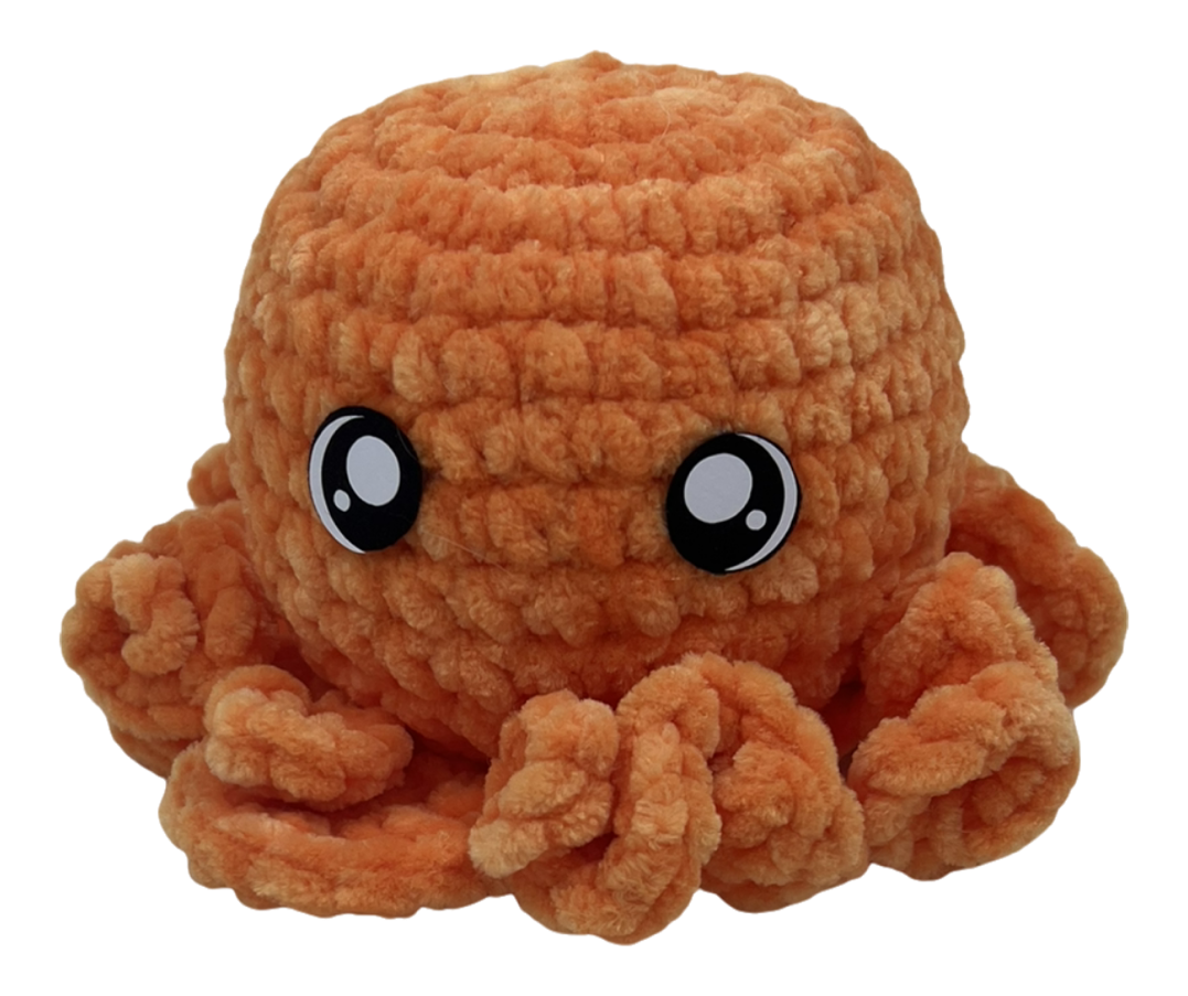 Baby Octopus Plushie-Tangerine