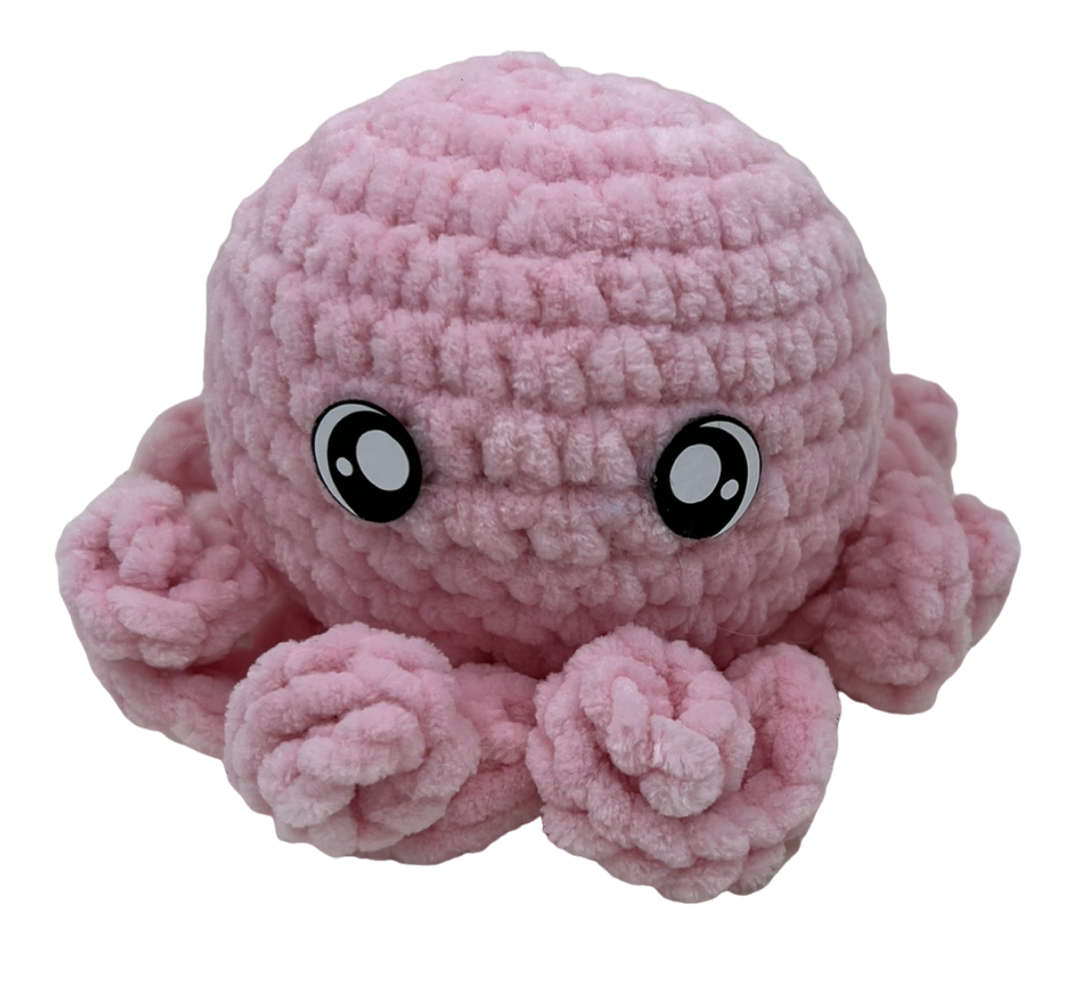 Baby Octopus Plushie- Ballet Pink