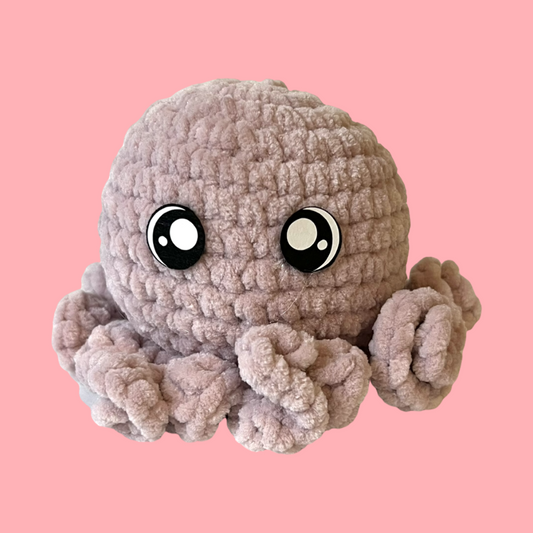 Baby Octopus Plushie- Rose