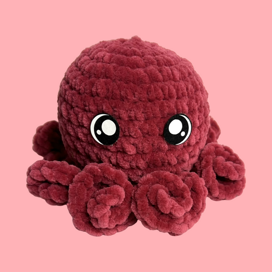 Baby Octopus Plushie- Very Berry