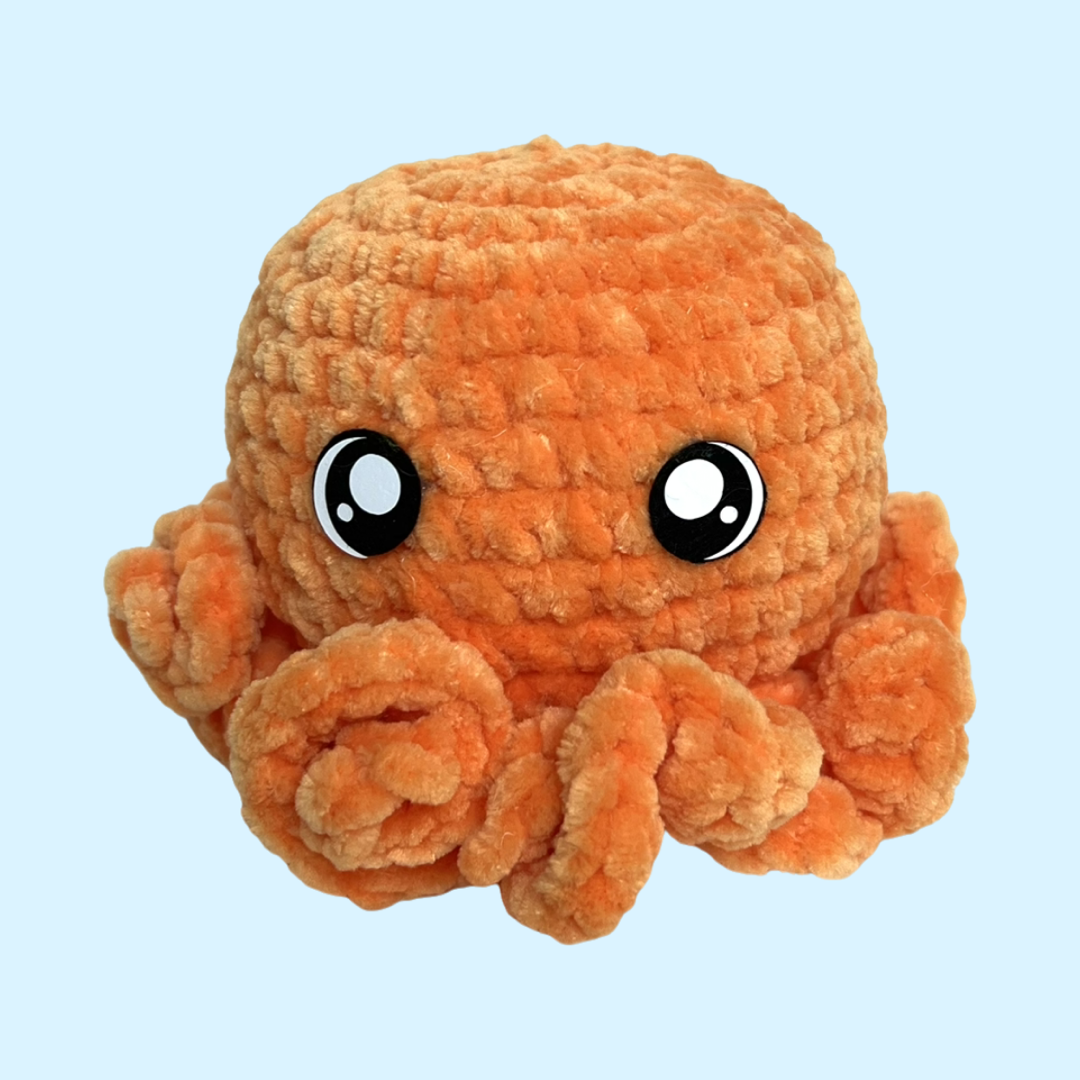 Baby Octopus Plushie-Tangerine