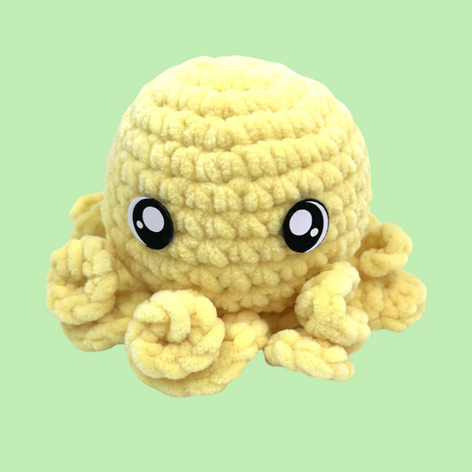 Baby Octopus Plushie- Yellow