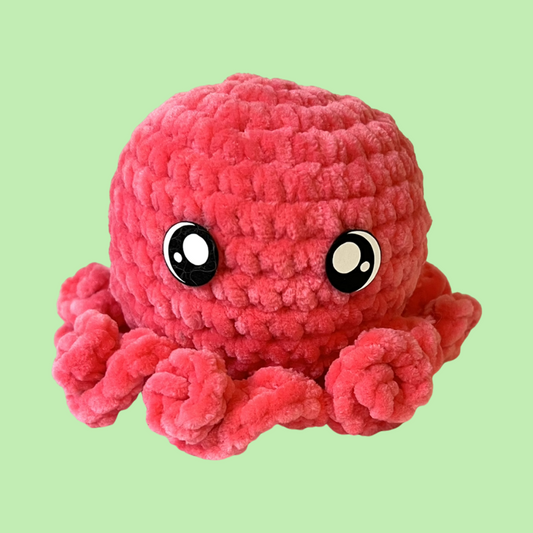 Baby Octopus Plushie- Hibiscus