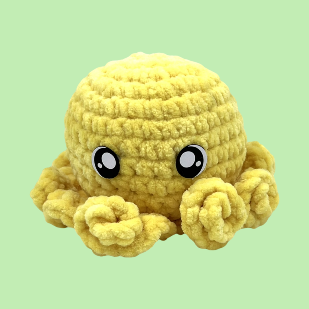 Baby Octopus Plushie- Sunshine