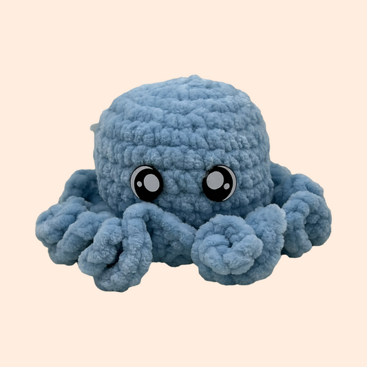 Baby Octopus Plushie-Light Blue