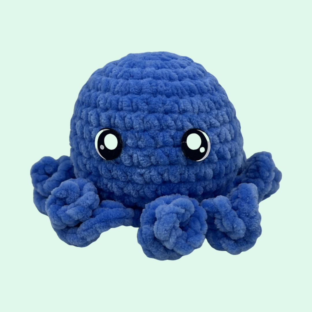 Baby Octopus Plushie- Blue