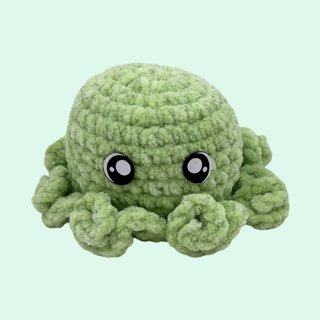 Baby Octopus Plushie- Key Lime Glitz