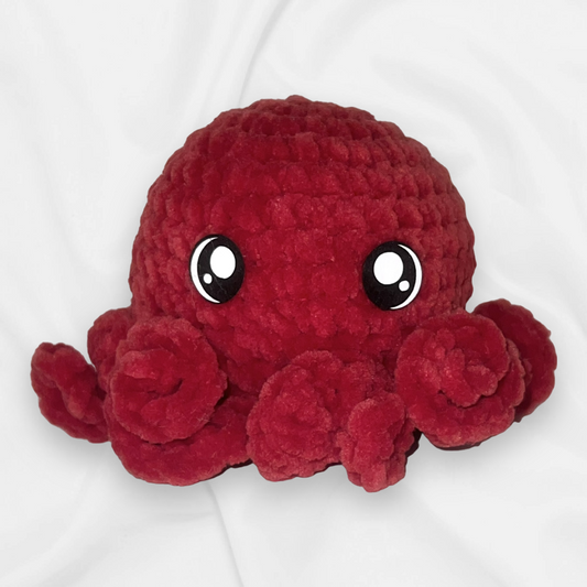 Baby Octopus Plushie- Cardinal