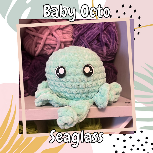 Baby Octopus Plushie- Seaglass