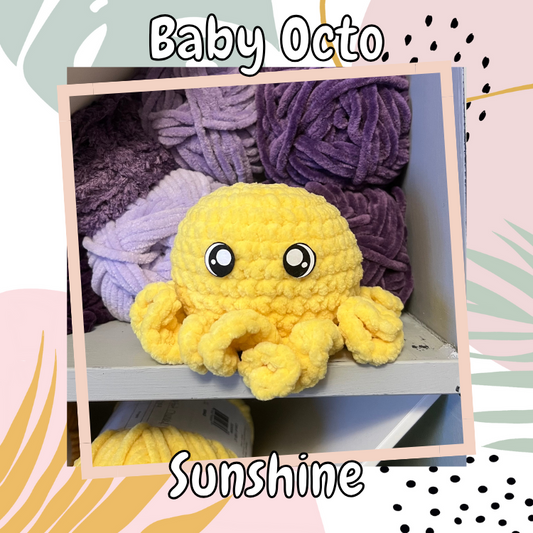 Baby Octopus Plushie- Sunshine